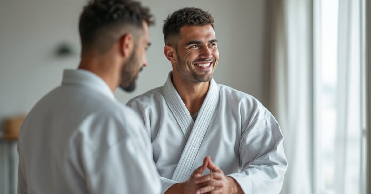 Pratique du judo en France : deux judokas s'affrontent sur le tatami lors d'un entraînement officiel