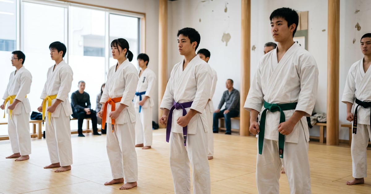 Le chemin des couleurs : comprendre les ceintures de karaté - ceinture karate couleur