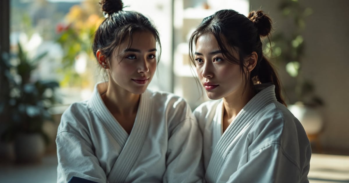 Ceinture noire au judo posée sur un tatami, symbole d'excellence et de maîtrise des arts martiaux